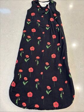 Kyte BABY Poppies print Sleep Sack size Medium 2.5 TOG